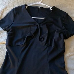 I’m selling this floor length black dress.